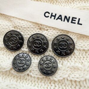 Chanel CC Star Motif Buttons